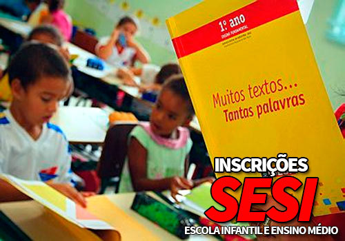 Inscrições SESI 2021